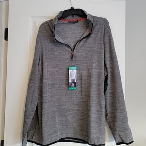 Avalanche Men's Quarter Zip Top Pullover 1/4 Zip Shirt Gray XL. NWT